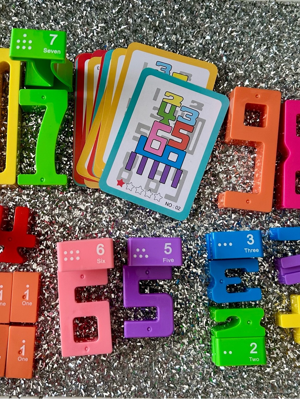 Stacking Number Blocks Toy - Multicolor - Picture 2 of 3